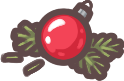 Red Christmas Tree Ornament